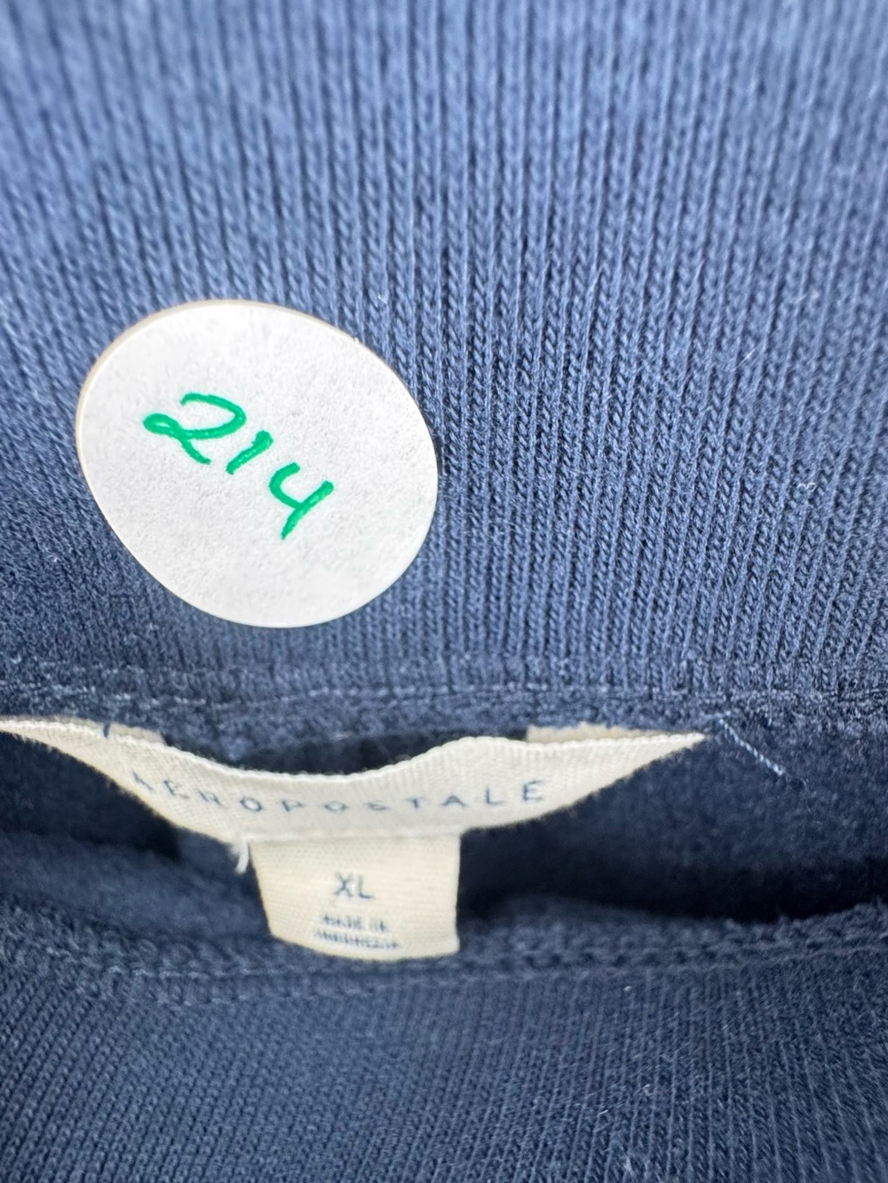 Aeropostale Dark Blue Pullover Sweatshirt with Tag - Picture 3 of 4